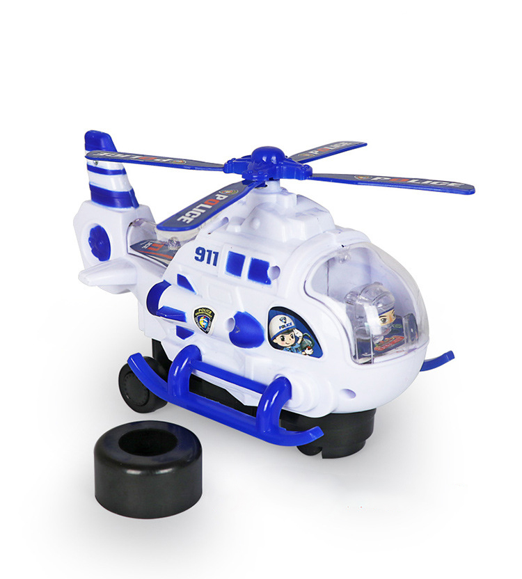 Đồ chơi máy bay trực thăng chạy pin có âm thanh và ánh sáng di chuyển linh