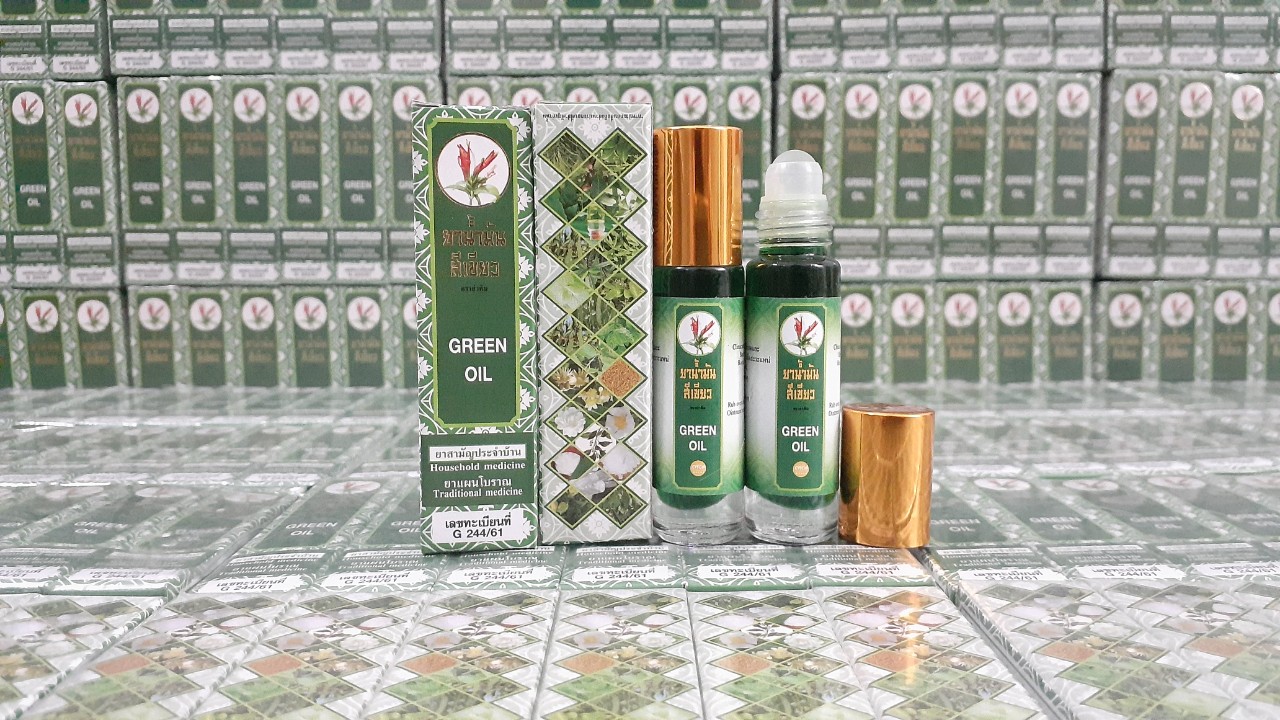 [ Lốc 12 Chai ] Dầu Lăn Thảo Dược 26 Vị Thái Lan (C/8ml)