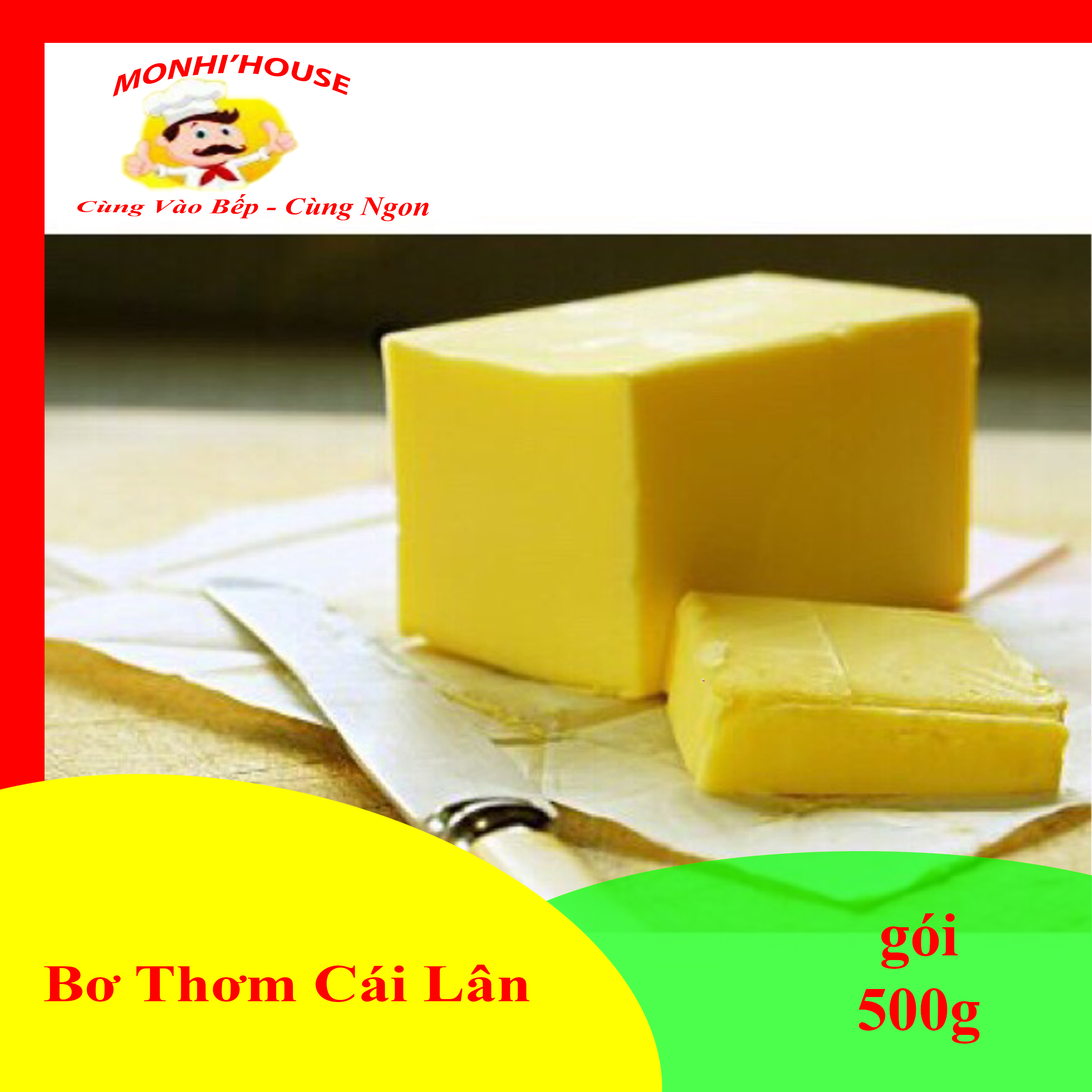 500g Bơ thơm ( bơ thực vật) làm bắp rang bơ