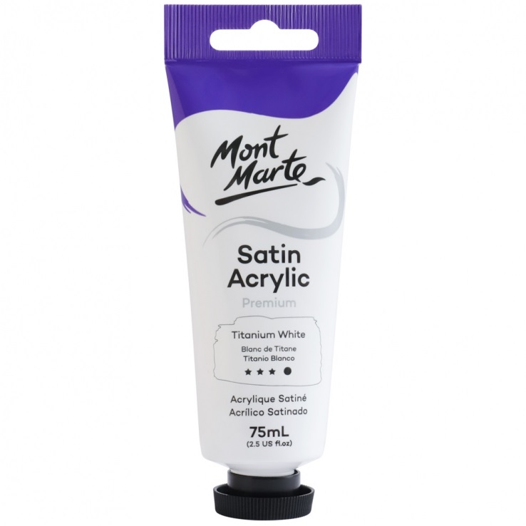 P1 - màu acrylic cao cấp mont marte satin tuýp 75 ml - mont marte premium satin acrylic 75 ml