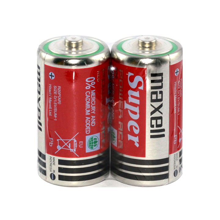 Pin trung size c maxell r14 vỉ 2 viên 1.5v