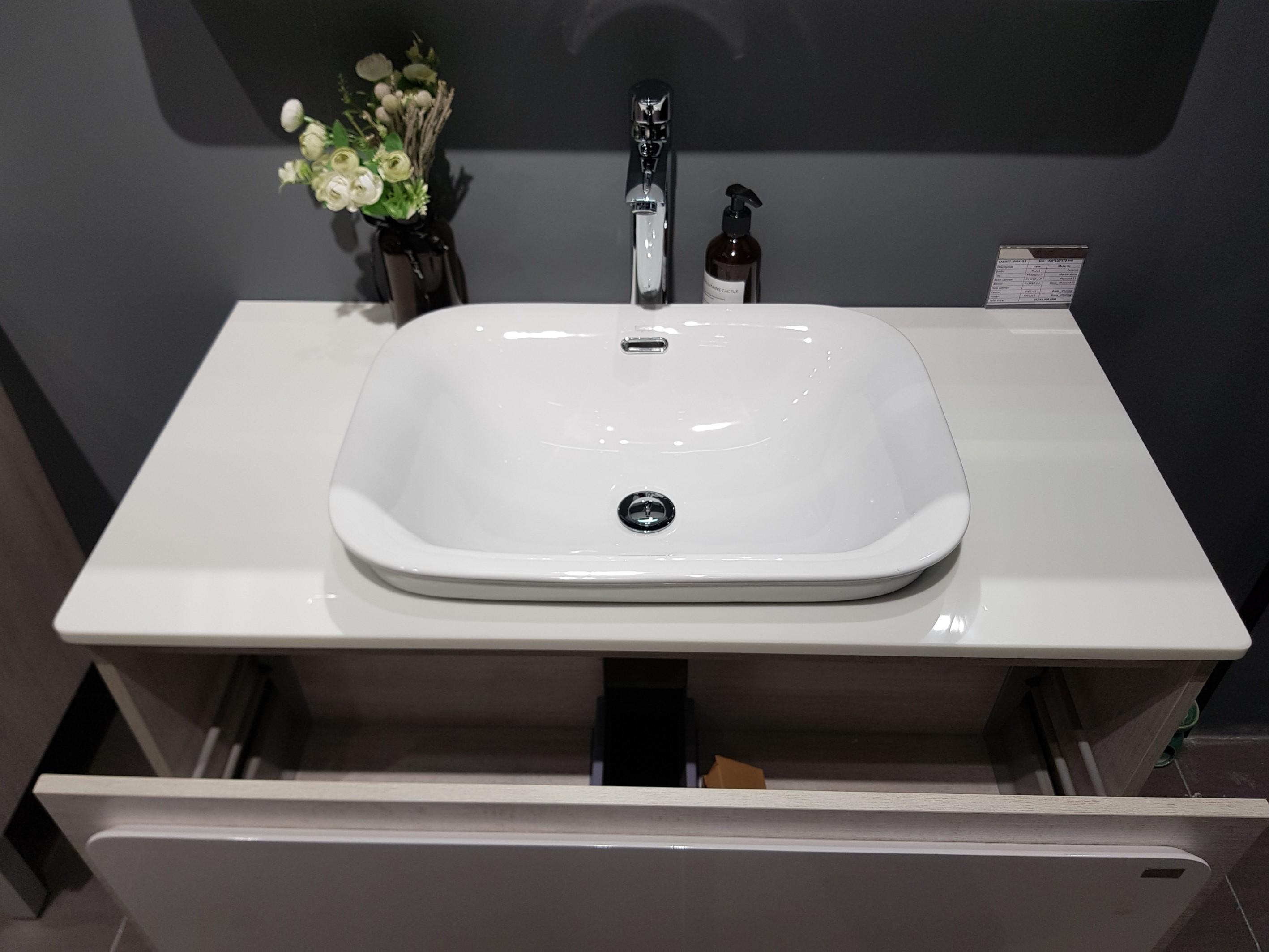 BỘ TỦ CHẬU LAVABO NHẬP KHẨU TEPE PY3410-1