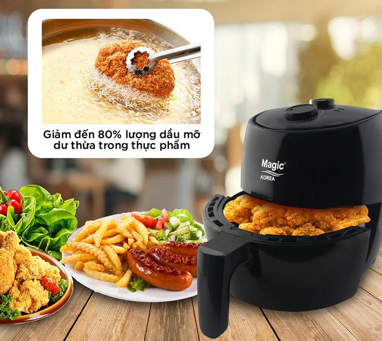 [HCM]Nồi Chiên Nướng Không Dầu 3.5L Magic Korea
