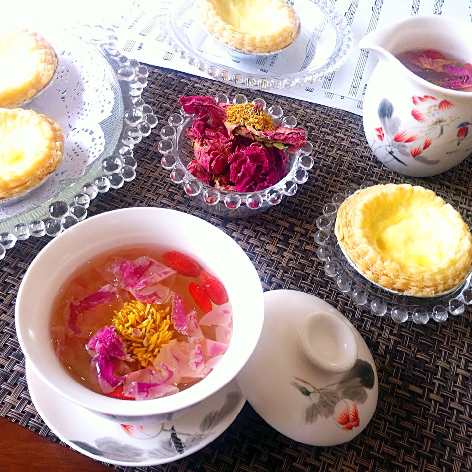Trà hoa hồng mẫu đơn gói 100g