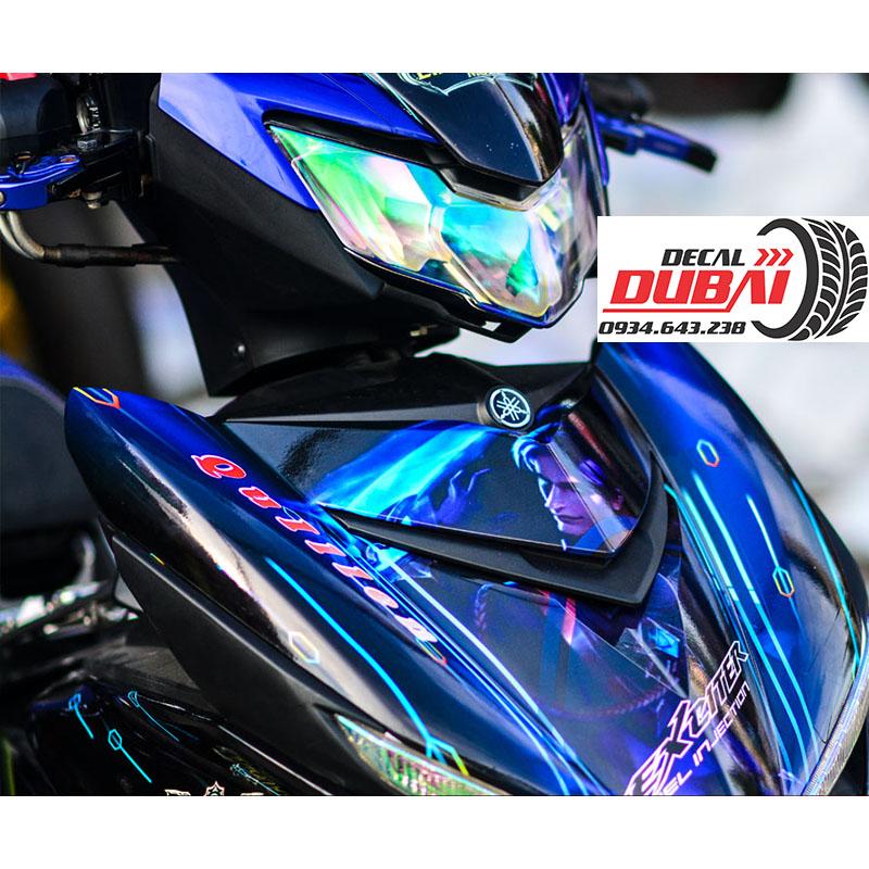 Tem Xe Exciter 150 Xanh Đen Liên Quân