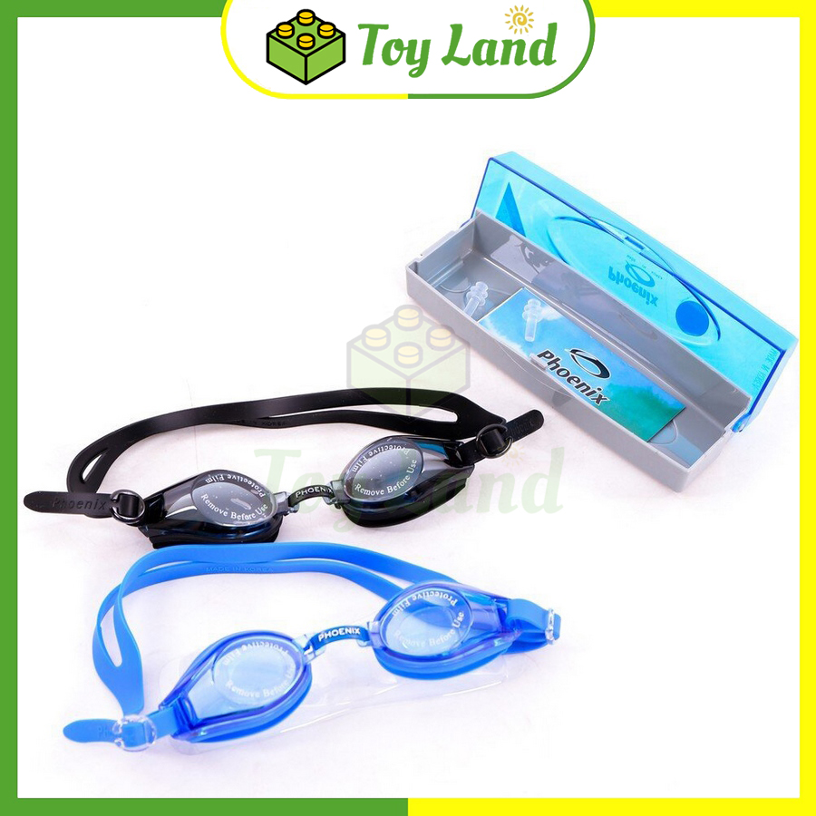 Mắt kính bơi phoenix korea hàn quốc hộp cao cấp 100% silicon mềm mại mắt kiếng bơi chống tia uv chống mờ bơi