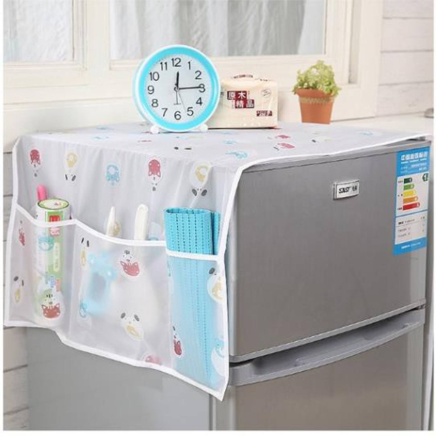 Bạt phủ tủ lạnh kèm túi 2 bên tiện dụng