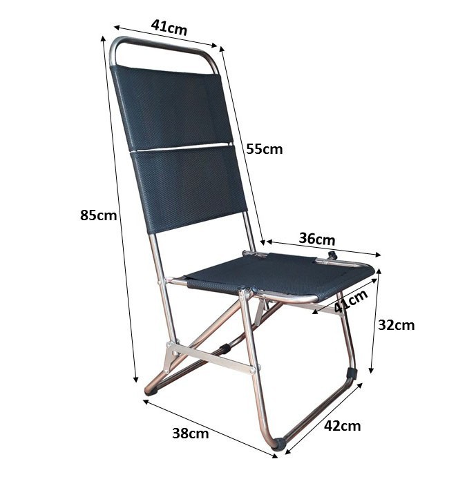 [HCM]Ghế cafe xếp lưng cao 80cm