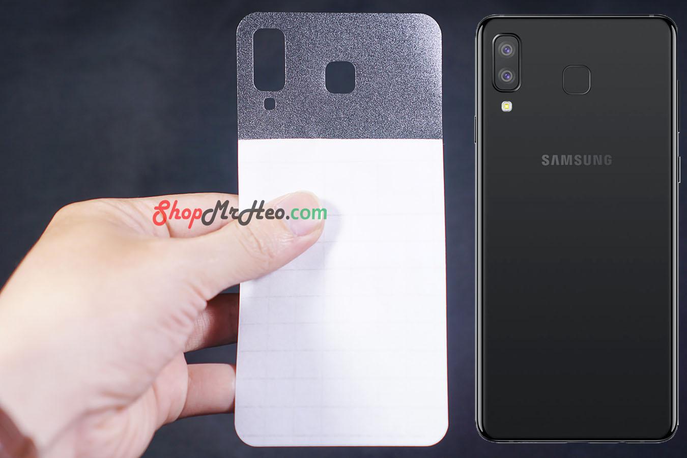 [HCM]Bộ 3 Skin Dán Mặt Sau Lưng Vân 3D Samsung A8 Star