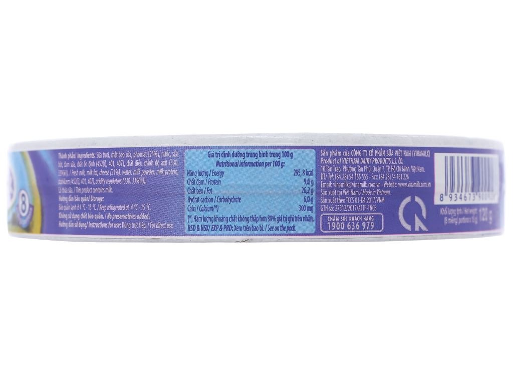 Phô mai Vinamilk 120g 8 miếng