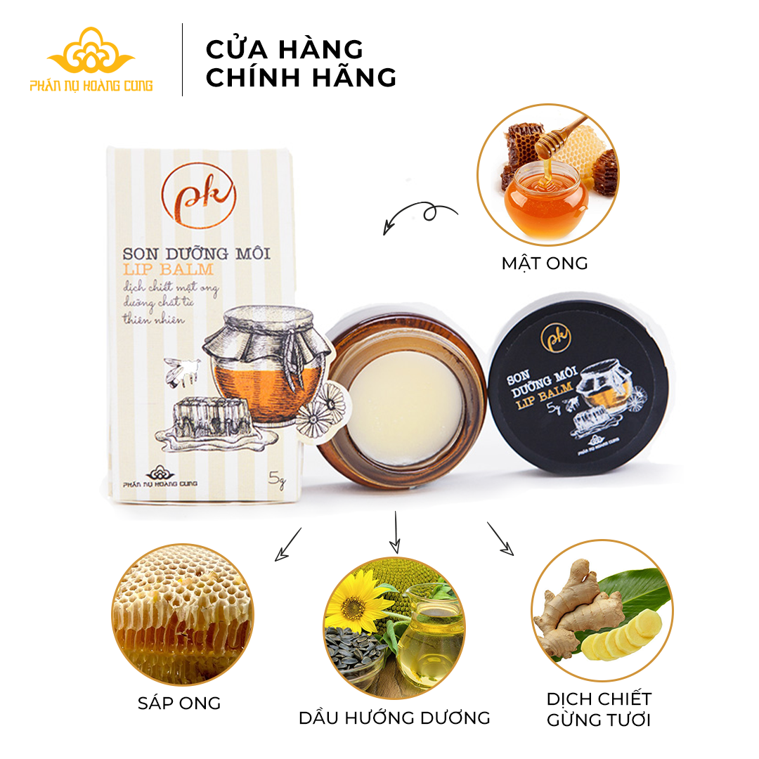 Son dưỡng môi Phấn Nụ Hoàng Cung mật ong Lip Balm