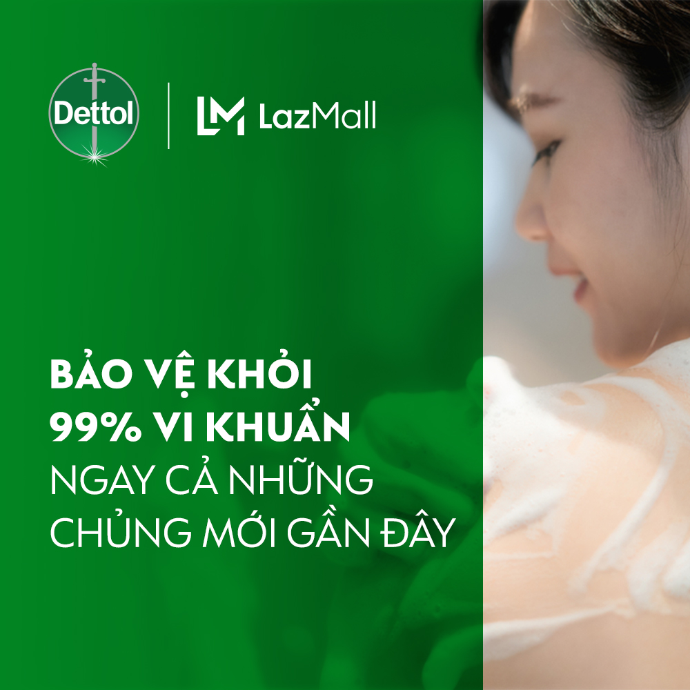 [Quà tặng không bán] Sữa tắm Dettol kháng khuẩn - Chai 950g