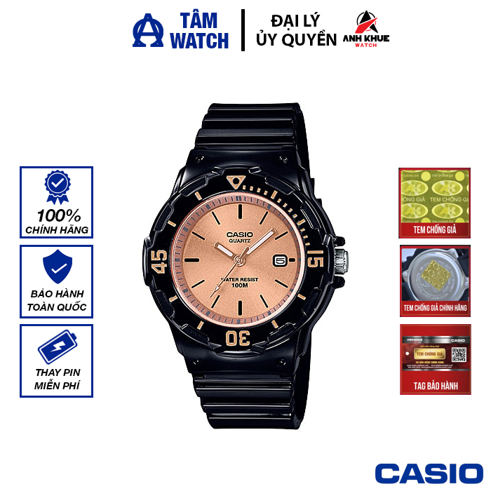 Đồng hồ nữ dây nhựa Casio Standard chính hãng Anh Khuê LRW-200 Series (34mm)
