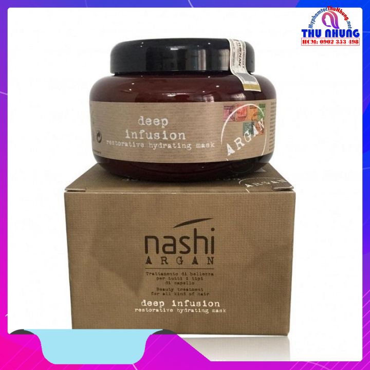[+Tặng mũ trùm][HCM] [CHÍNH HÃNG] Dầu hấp ủ tóc Nashi Argan Deep Infusion phục hồi siêu mượt