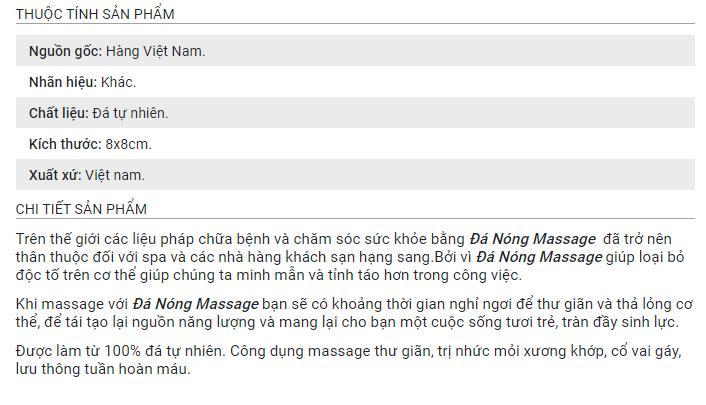 [HCM]Combo 20 viên 8x8x2cm Đá Nóng Massage Spa