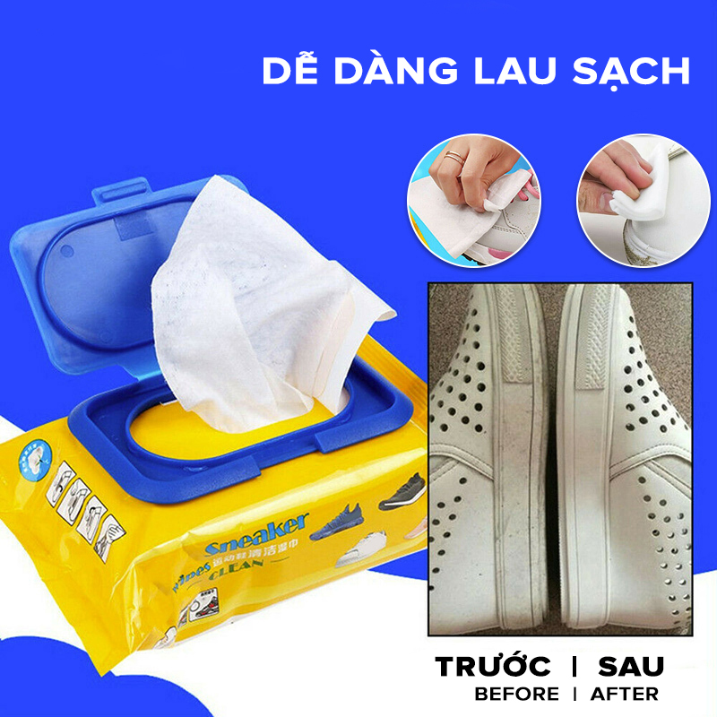 BỊCH KHĂN LAU GIÀY SNEAKER 30 TỜ