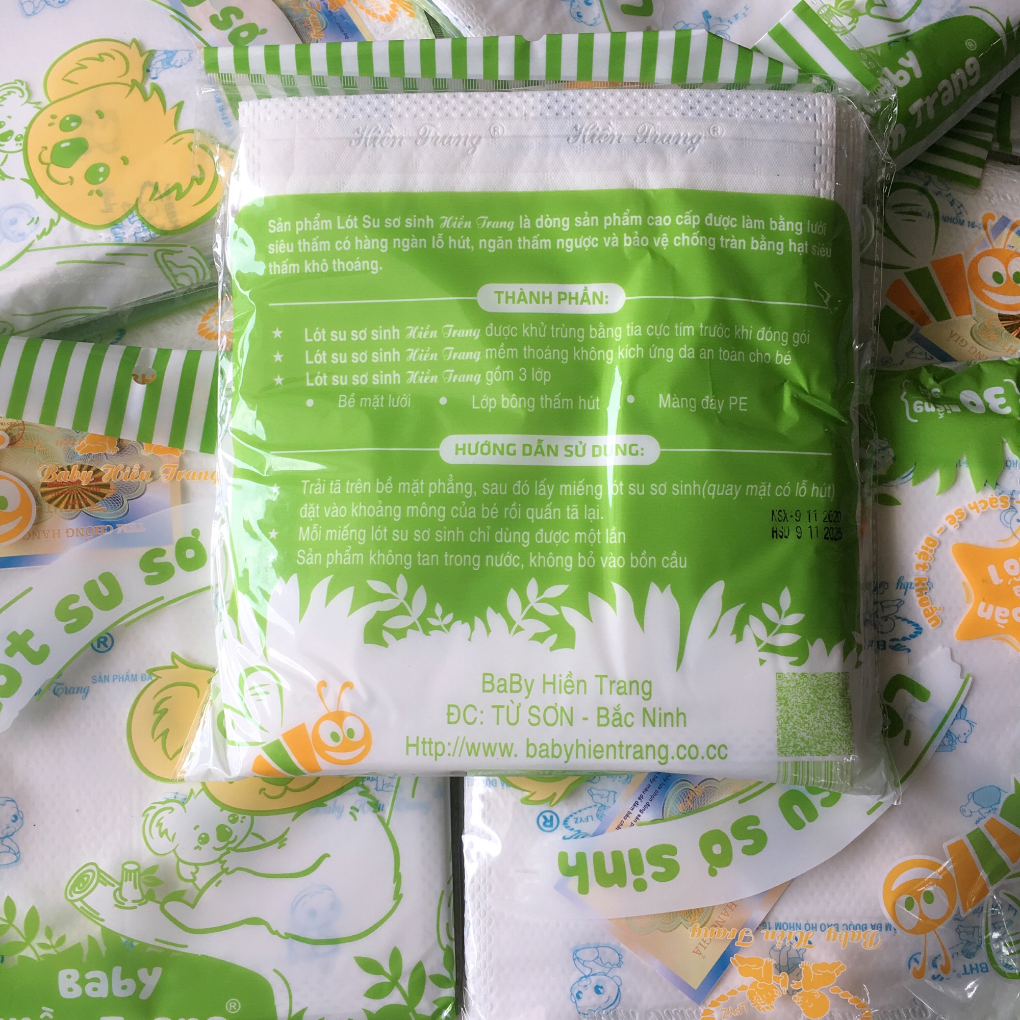 Lót su sơ sinh Hiền Trang