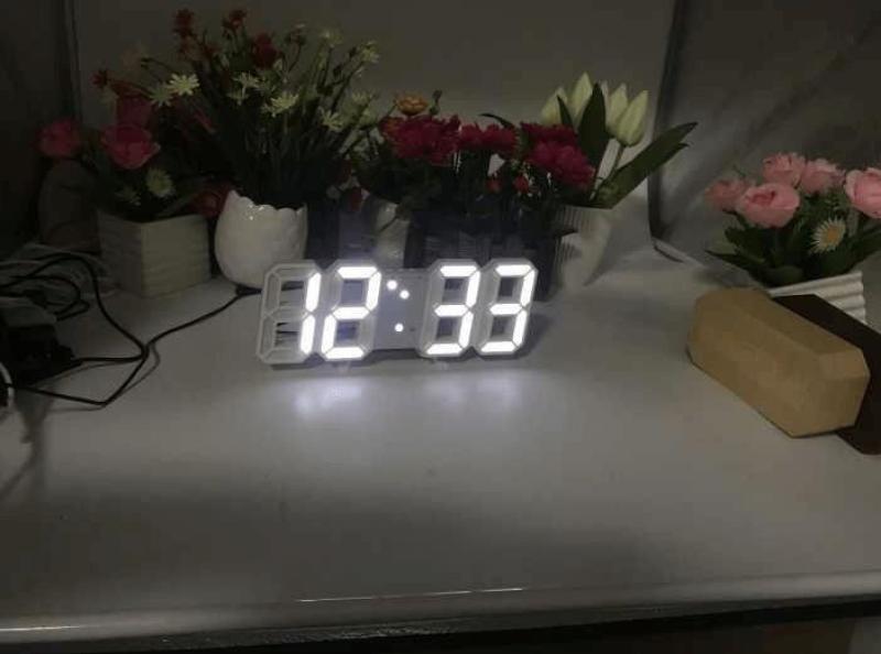 (TẶNG KÈM PIN & DÂY CÁP) Đồng hồ Điện Tử 3D Để Bàn hoặc treo tường - Báo Thức & Đo Nhiệt Độ - DH92 bán chạy