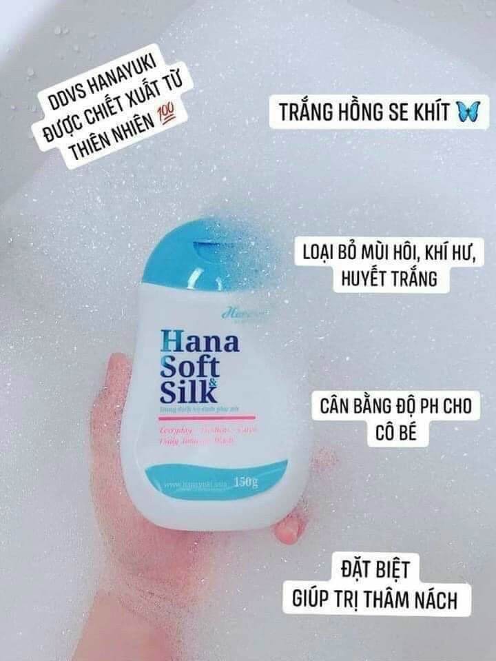 Dung dịch vệ sinh phụ nữ Hana Soft & Silk