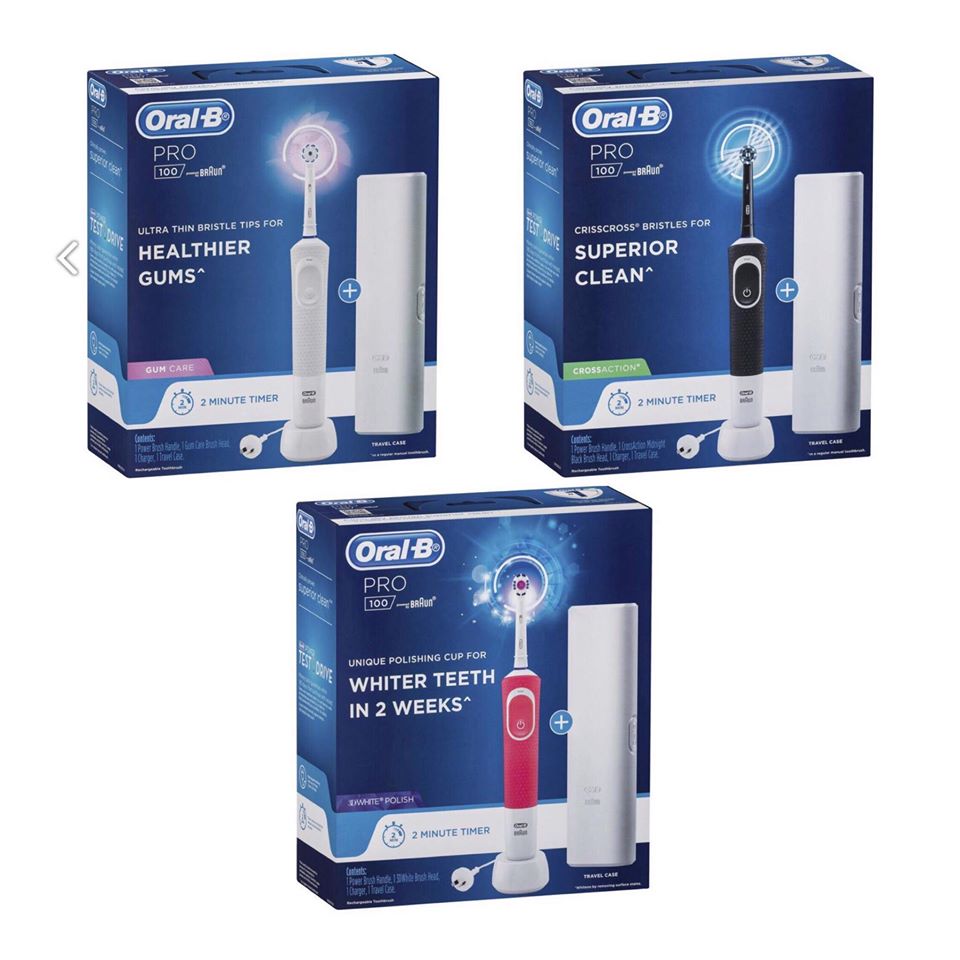 Bàn chải đánh răng điện Oral-B PRO 100