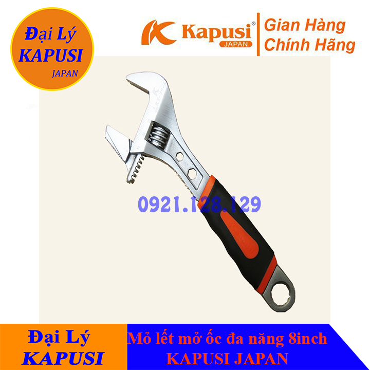 Mỏ lết, Mỏ mở ốc đa năng 8inch KAPUSI JAPAN