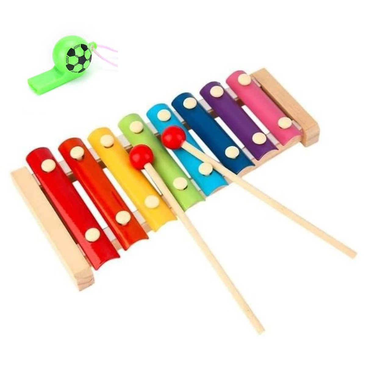 Đàn gỗ cho bé - Tặng kèm còi thổi đá banh