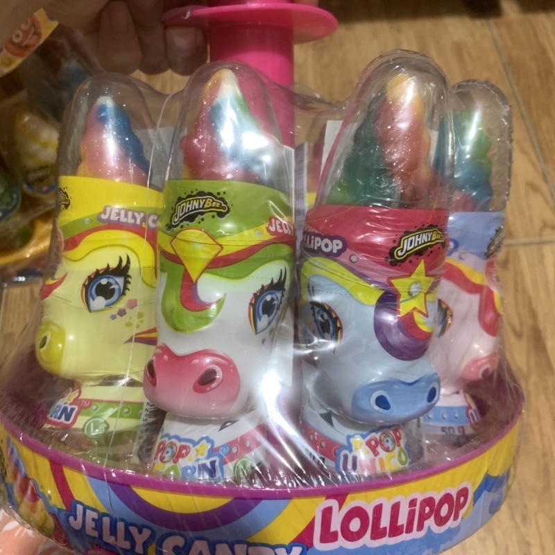 Kẹo Đồ Chơi Pony Johny Bee Unicorn Pop Candy 50gr