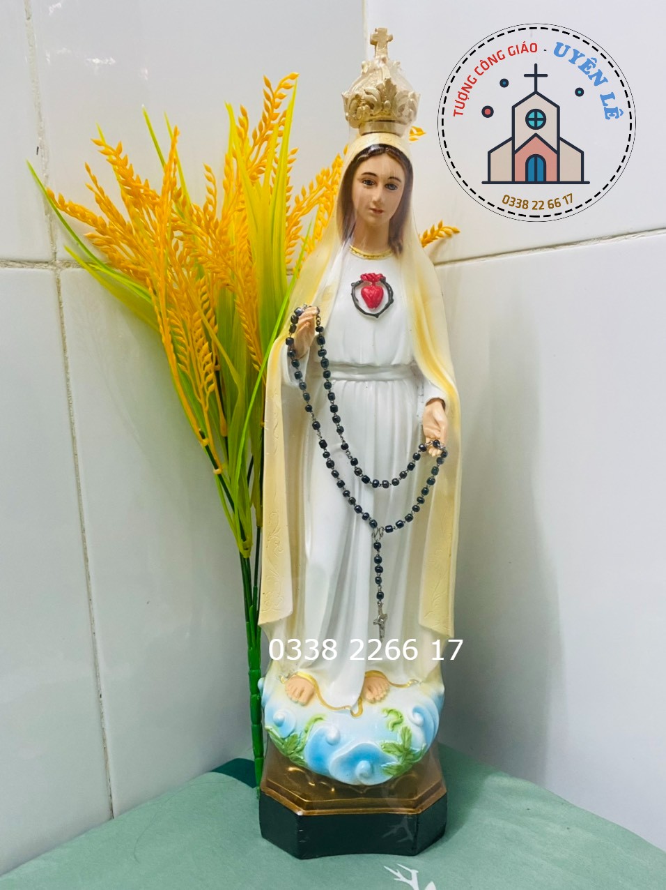 Tượng Đức Mẹ Fatima's cao 40cm