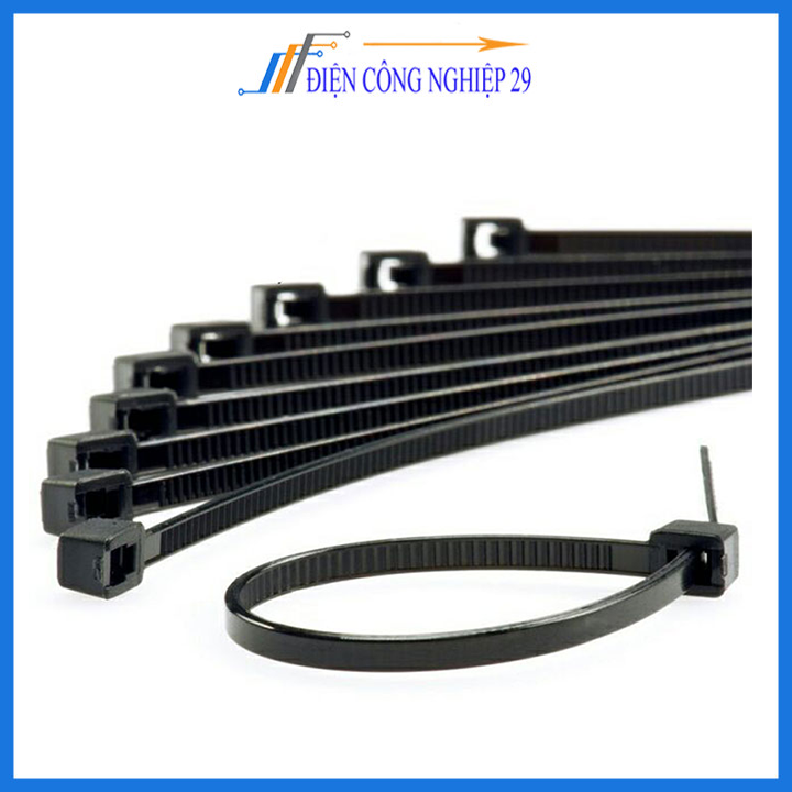 Gói 250PCS Dây Thít Đen 5X300mm