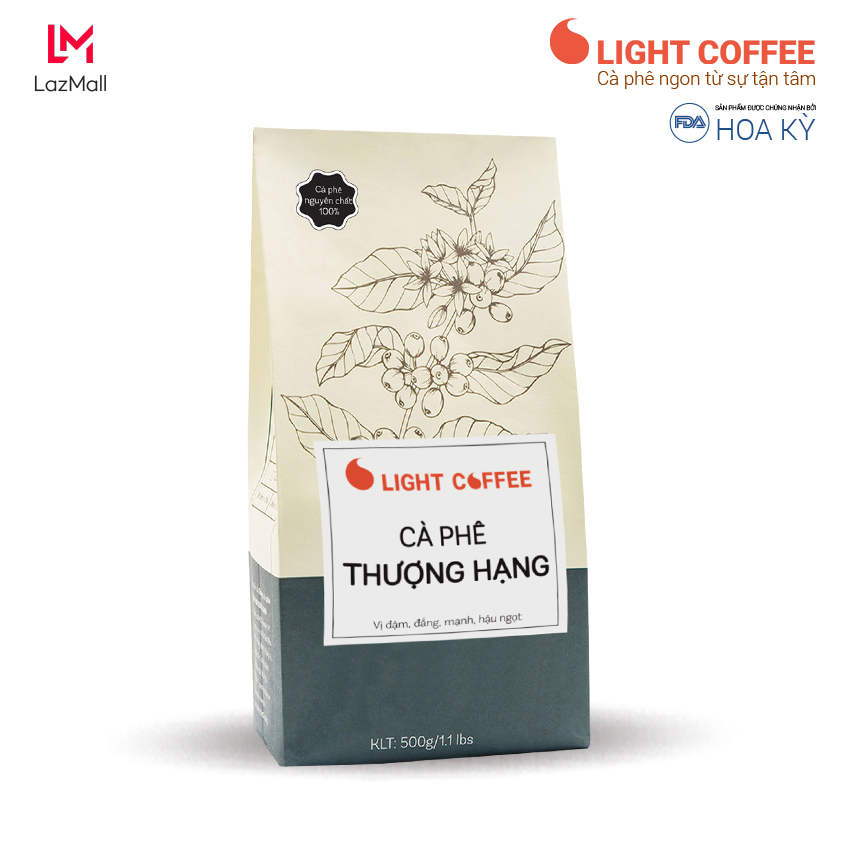 Cà phê bột Thượng Hạng - nguyên chất 100% - Light Coffee - 500gr