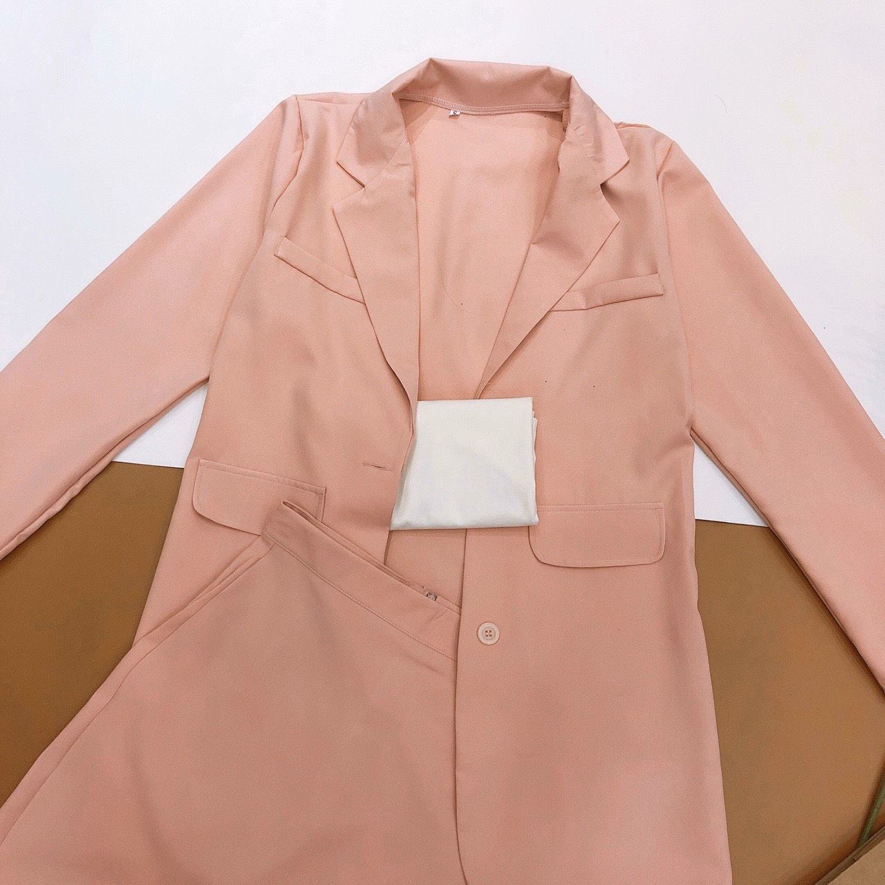 [Sale Lỗ Nghỉ Bán]Set Vest Hồng 3 Món