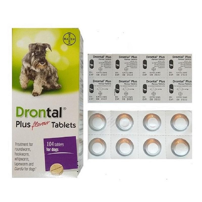 1 Viên Thuốc Tẩy Giun Sán Cho Chó Drontal - Kún Miu