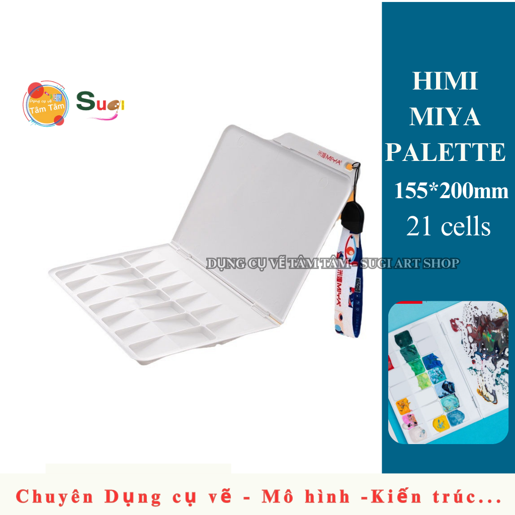 [ Sugi Art Shop ] Vĩ pha màu Miya Himi, Khây pha màu Miya Himi/ Palete