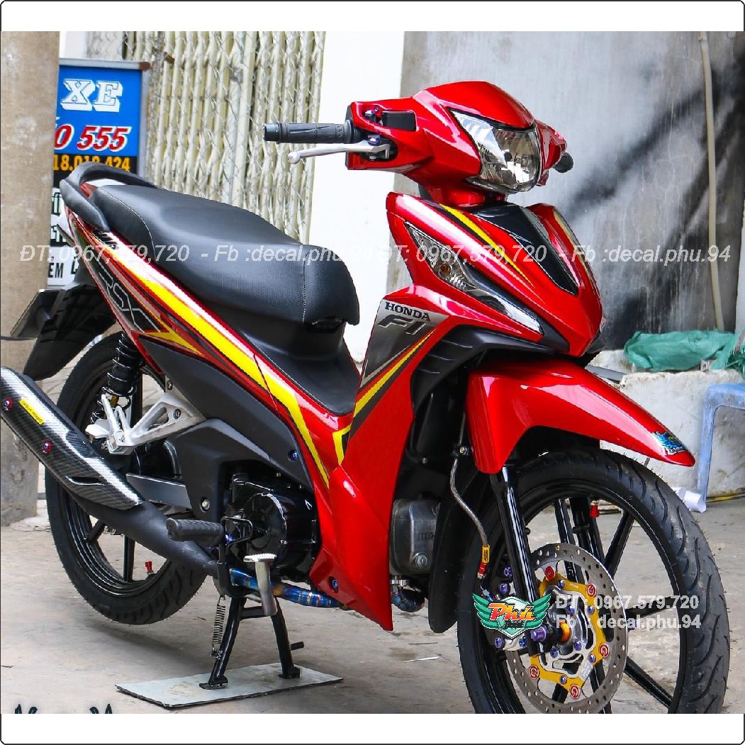 Tem rời wave rsx fi đỏ đen