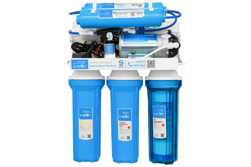 (HCM) Bộ 4 Lõi Lọc Nước KAROFI Số 1234 - (Lõi Số 4 Màng RO DOW - Dupont FilmTec New)