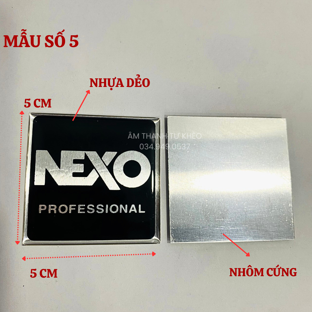 Tem loa nexo nhiều mẫu - tem dán thùng loa nexo