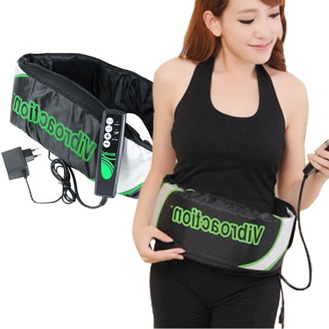 Đai massage thon gọn bụng Vibroaction (Đen)