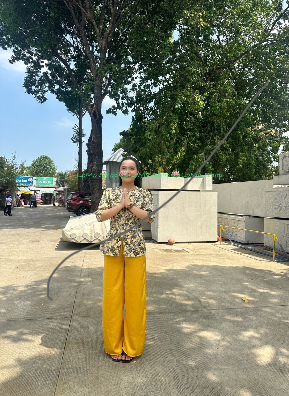 ÁO BÀ BA BÔNG LỤA MANGO