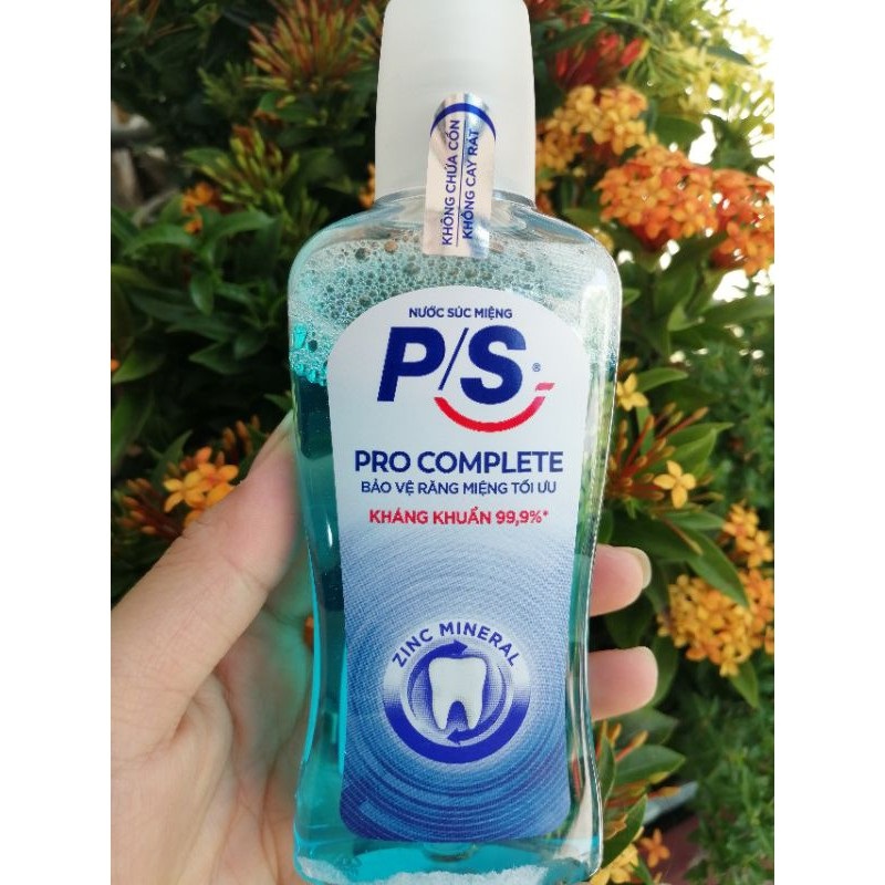 [2 CHAI] NƯỚC SÚC MIỆNG P/S KHÁNG 99,99% VI KHUẨN 130ML