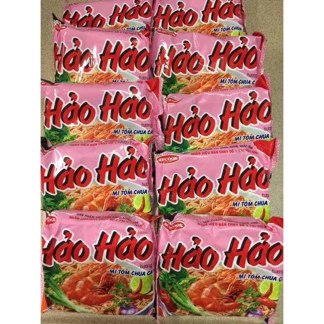 [HCM]Thùng 30 gói mì Hảo Hảo vị tôm chua cay 75g