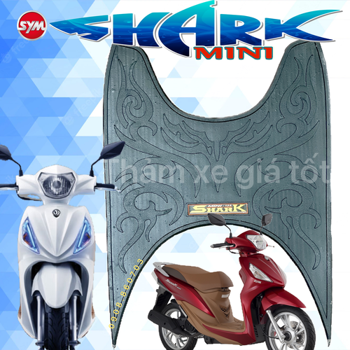 Thảm lót sàn xe, thảm xe Shark Mini 125cc, Shark 50cc