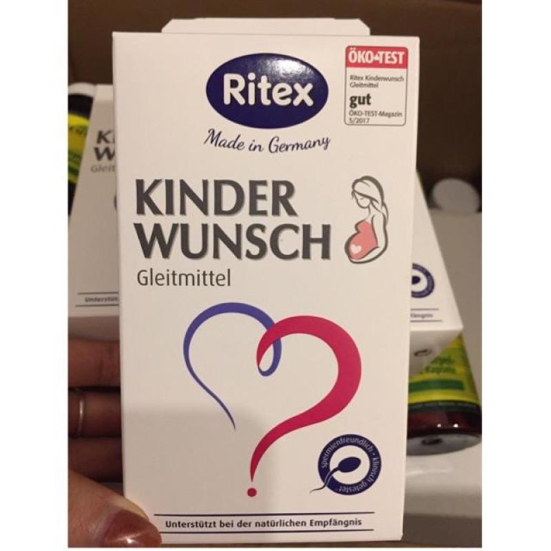 Gel Ritex Kinderwunsch Đức hỗ trợ thụ thai (bán lẻ ống hoặc hộp)