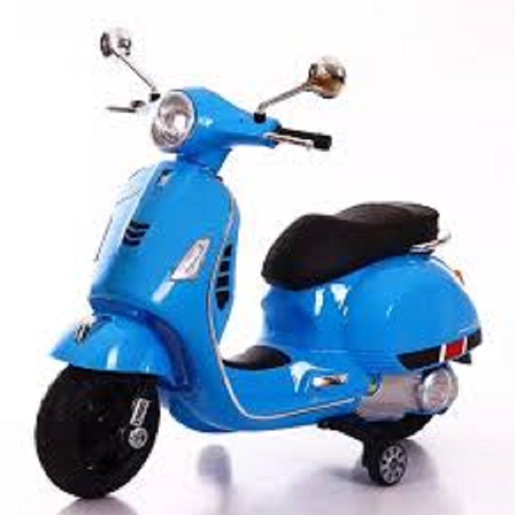 Xe máy điện, moto điện cho bé Vespa kiểu dáng mẫu mới kích thước xe lớn