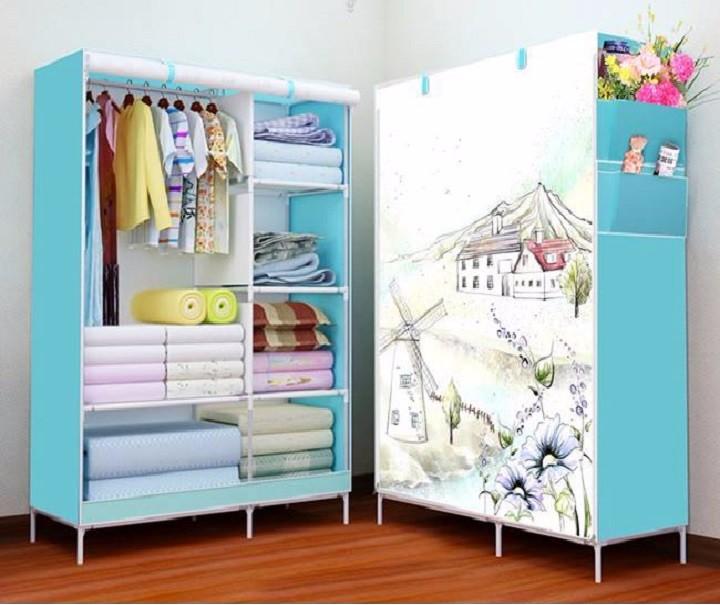 [HCM]tủ vải 6 ngăn - tủ vải