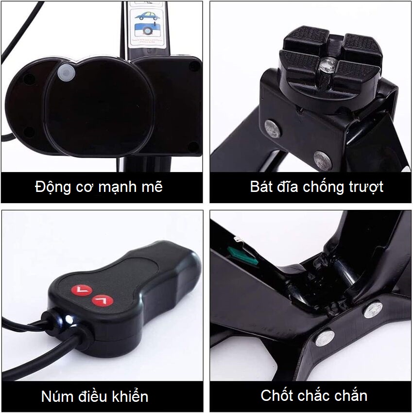Bộ nâng kích gầm điện ô tô 12V nhãn hiệu ROGTZ TY35EJB - Hàng Nhập Khẩu