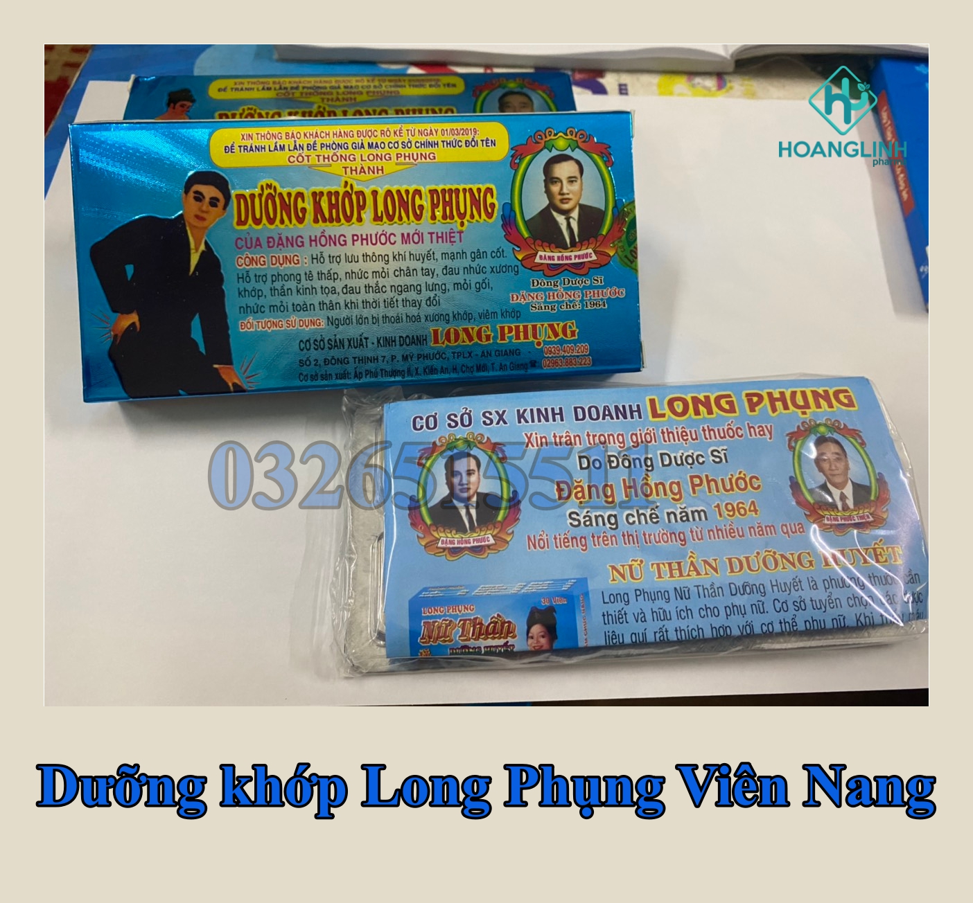 (Combo 10 hộp) Dưỡng Khớp Long Phụng viên nang (nhộng trắng)