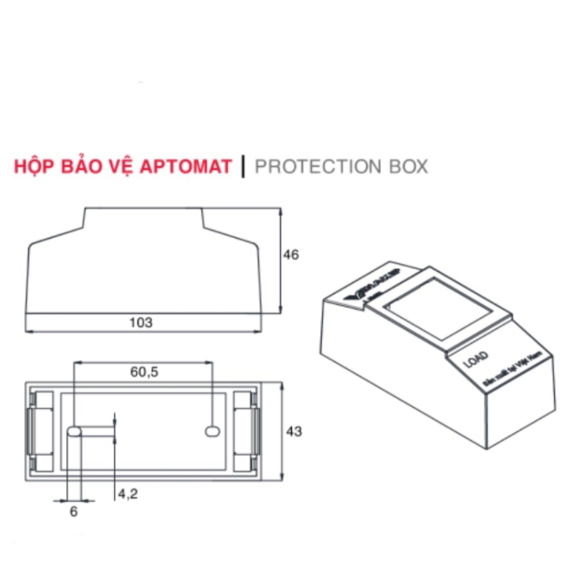 Vỏ hộp aptomat Vinakip loại 1