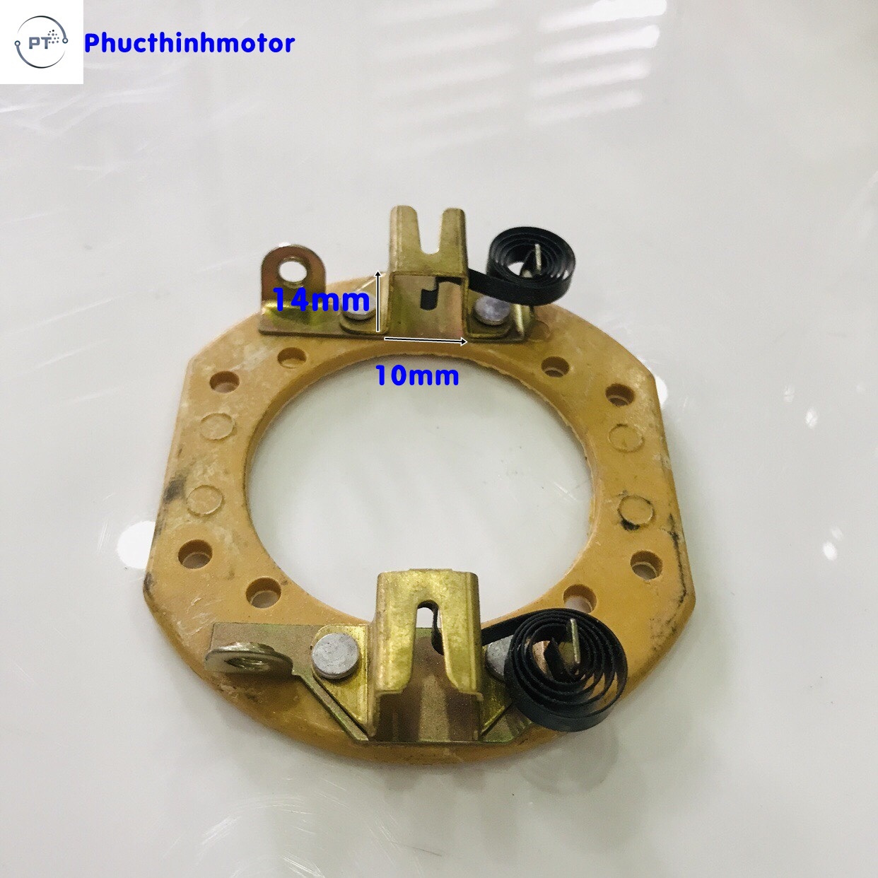 Giá đỡ và chổi than motor