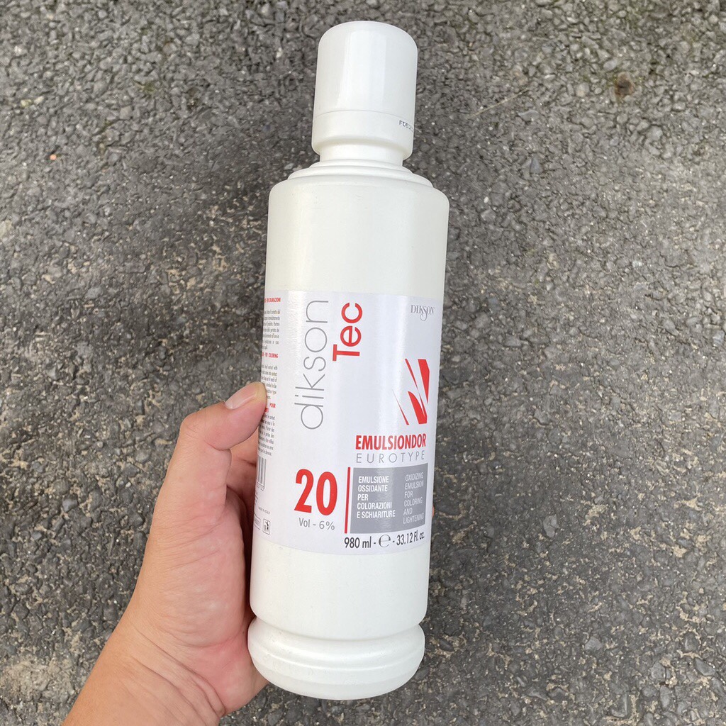 Oxy trợ nhuộm tóc DIKSON TEC EMULSIONDOR 980ml