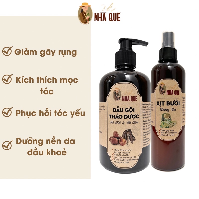 DẦU GỘI BỒ KẾT [Combo 2 món]